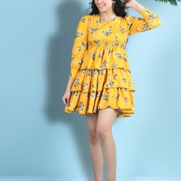 Cutiekins Girls Floral Print Fit & Flare Dress-image-48
