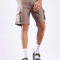 Hence Men Linen Cargo Shorts-picture-38