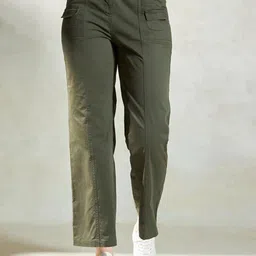 Mast & Harbour Women Regular Fit High-Rise Trousers-picture-46