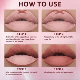 Adbeni Non-Transfer Waterproof Matte Lip Crayon Lipstick - 3ml - Athena 10 image 2