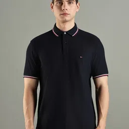 Tommy Hilfiger Polo Collar Cotton T-shirt-image-53