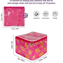 prettykrafts Pink 2 Pieces Reusable Multi-Utility Organisers image 3