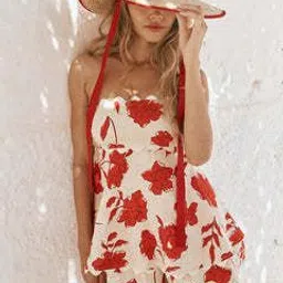 MIAKEE Floral Printed Tube Top & Shorts Co-Ord Set-image-52