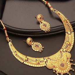 Anouk Women Gold-Plated Alloy Jewellery Set-picture-5