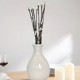 Aura Grey Decorative Aesthetic Flower Vase-picture-53