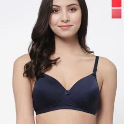 College Girl Women Pack of 3 Full Coverage Padded Bra-image-88