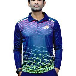 JRCY Men Geometric Printed Polo Collar T-shirt-image-23