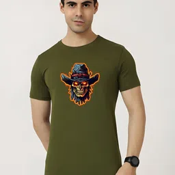 KaamBhari Graphic Printed Round Neck Regular Fit Cotton T-shirt-picture-28