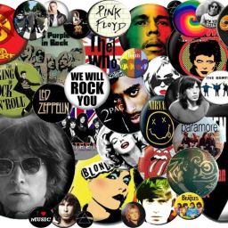 Poster Music Collage Rock Wall Poster sl-8780 (Wall Poster, 13x19 Inches, Matte Paper, Multicolor) Fine Art Print-image-92