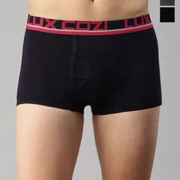 Lux Cozi Pack Of 3 Men Combed Cotton Trunks- COZI_GLO_MINI_TRNK_ASST6_3PC-picture-13