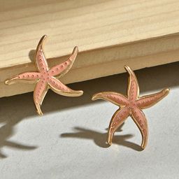 ToniQ Star Shaped Studs Earrings-11
