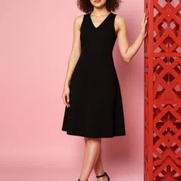 ZUMMER Women Sleeveless Fit & Flare Midi Dress-picture-42