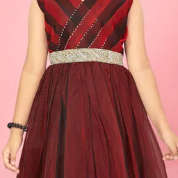 BAESD Net Fit & Flare Maxi Dress image 2