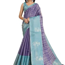 SUVIKAS CREATION Ethnic Motifs Printed Tissue Saree-46