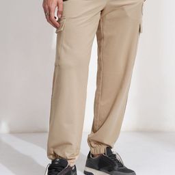 HIGHLANDER Men Comfort Mid-Rise Relaxed Fit Cargos-image-48