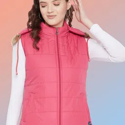 VERO AMORE Hooded Sleevesless Lightweight Puffer Jacket-picture-15