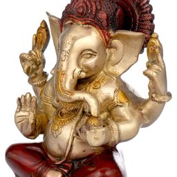 Exotic India Brown Religious Idol Showpiece-image-52