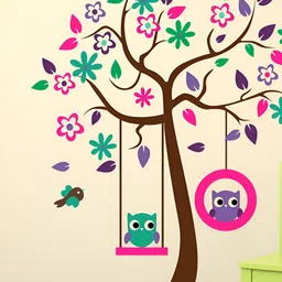 LANSTICK Green & Pink Printed Waterproof Wallpaper-image-97
