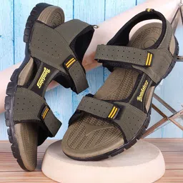 The Roadster Lifestyle Co Men Sports Sandals with Double Velcro Strap-image-41