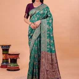 Florence Woven Design Zari Kanjeevaram Saree-picture-7