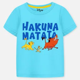 Disney By Miss and Chief Boys Pack of 3 Simba and Friends Graphic Printed T-Shirts-image-36