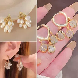 rappersshop Korean Drop Earring combo set-picture-40