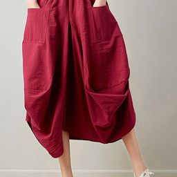 StyleCast x Revolte Women Mid-Rise Flared Cotton Trousers-image-21