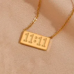 Jewels Galaxy Brass Gold-Plated Necklace image 4