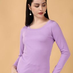 Stylecast X Kotty Women Round Neck Long Sleeves Cotton Top-picture-41