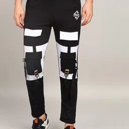 RusticBlooms Men Self Design Mid Rise Track Pant-picture-8