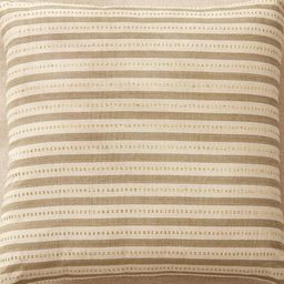 Home Centre Florin Solance Off-White & Beige Striped Square Shaped Pre-FilledCushion-image-73