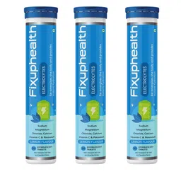 Fixuphealth Set Of 3 Electrolytes Vit C Effervescent Tablets- 20 Tablets Each image 1