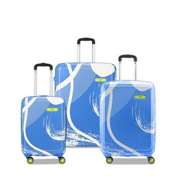 Skybags Set Of 3 Printed Hard-Sided Large Medium & Cabin Trolley Bag-9