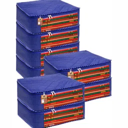 atorakushon Blue Set of 6 Reusable Multi-Utility Organisers-41