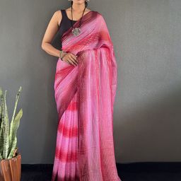 Mitera Tie and Dye Pure Georgette Saree-image-83