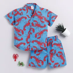 Clt.s Unisex Kids Cotton Animal Printed Half Sleeve Night suit-picture-12