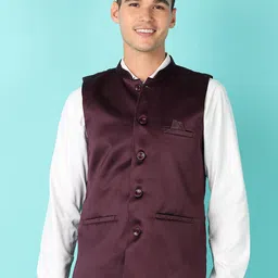 V-Mart Woven Nehru Jacket-35