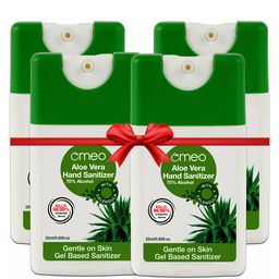 Omeo Set Of 4 Aloe Vera Pocket Sanitizer Gel - 25 ml Each-10