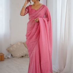 Anouk Embellished Beads and Stones Tissue Saree-image-90