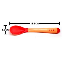 The Little Lookers Temperature Sensing Spoon & Fork Set - Red image 4