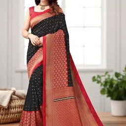HERE&NOW Ethnic Motifs Printed Saree-picture-31