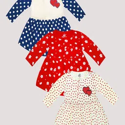 KidzzCart Polka Dot Print Fit & Flare Dress-55