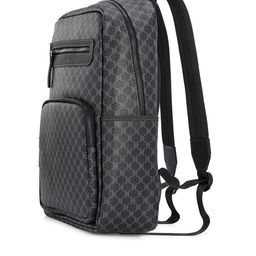 LEGWORK Unisex Geometric Backpack with USB Charging Port image 3