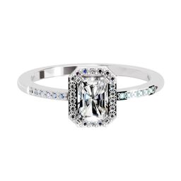 Sparkles 14KT White Gold Diamond Studded Round Shape Ring - 1.62 g-image-15