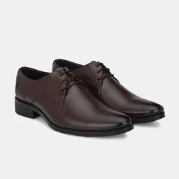 LeatherKraft Men Solid Formal Derbys-image-43