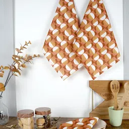 Ratan Cart 3 Pcs Printed Kitchen Towels-12
