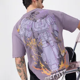 The Souled Store Men Graphic Printed Round Neck Cotton Relaxed Fit T-shirt-image-85