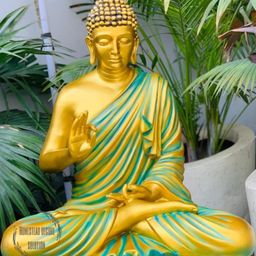 HOMESTEAD DECORE SOLUTION Multicoloured Buddha Idol Showpiece-image-78