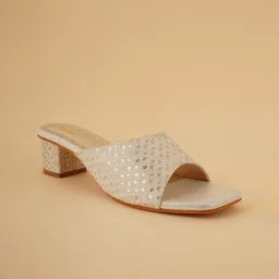 Rubeezz Women Embellished Open Toe Block Heel Sandals-picture-37