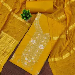 Panzora Embroidered Unstitched Dress Material-image-53